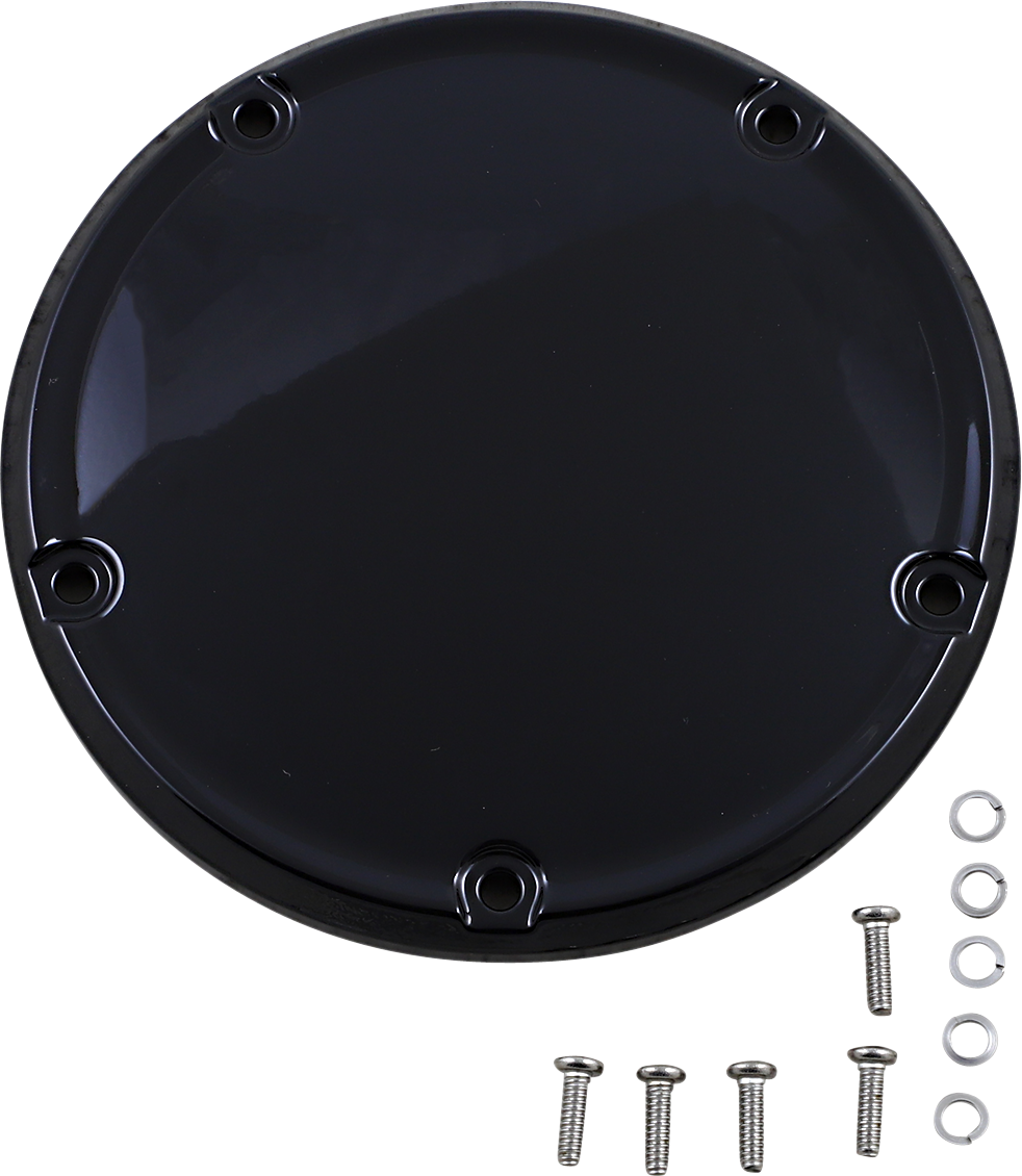 Drag Specialties Gloss Black Domed Motorcycle Derby Cover 2018-24 Harley Softail