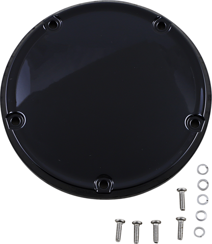 Drag Specialties Gloss Black Domed Motorcycle Derby Cover 2018-24 Harley Softail
