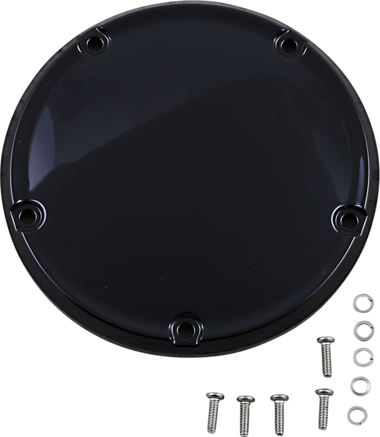 Drag Specialties Gloss Black Domed Motorcycle Derby Cover 2018-24 Harley Softail