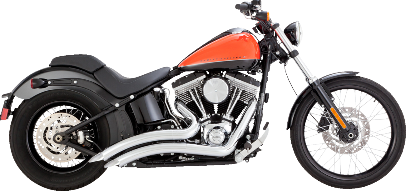 Vance & Hines Big Radius 2-2 Chrome PCX Exhaust System 1986-2009 Harley Softail