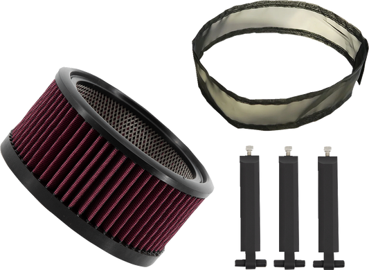Trask Big Power Assault Charge Black Filter Kit for Harley Davidson Motorcycle