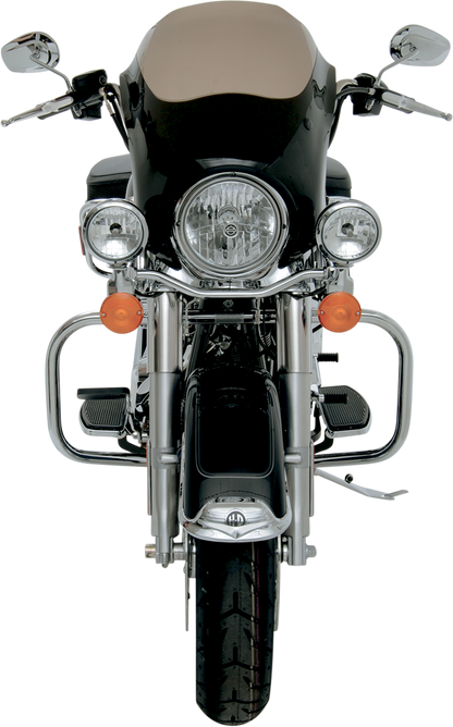Memphis Shades Bullet Fairing & Polished Mount Kit for 1995-23 Harley Road King