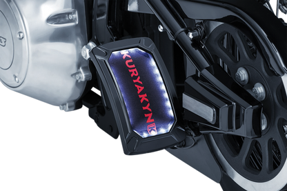 Kuryakyn 3191 Black Nova LED Vertical Side Mount Universal License Plate Holder