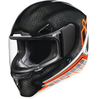 Icon Airframe Pro Red Hyperstrike Carbon Full Face Adult Motorcycle Helmet