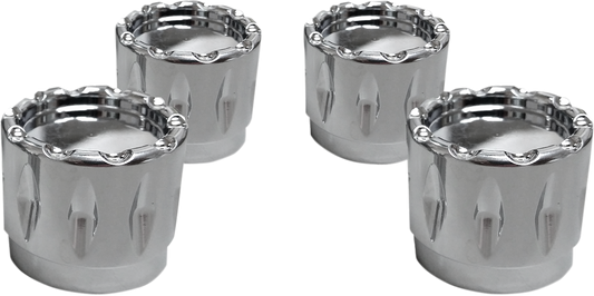 Avon Rival Chrome Engine Head Bolt Covers 1986-2020 Harley Softail Touring FLHR