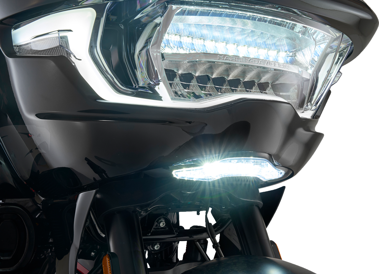 Ciro GOAT-E Chrome Fairing Turn Signal Light for 2023-2026 Harley Road Glide