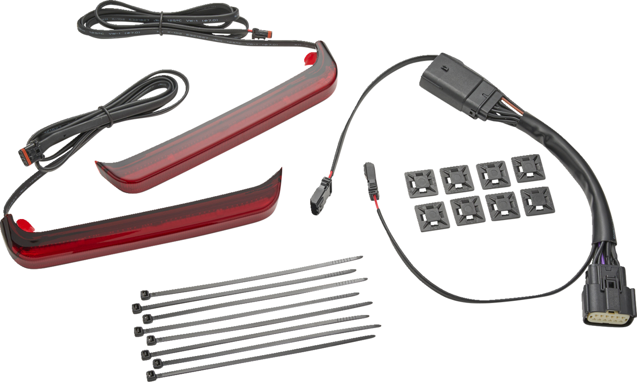 Ciro Bag Blade Red LED Saddlebag Lights for 2023-2026 Harley Road Street Glide