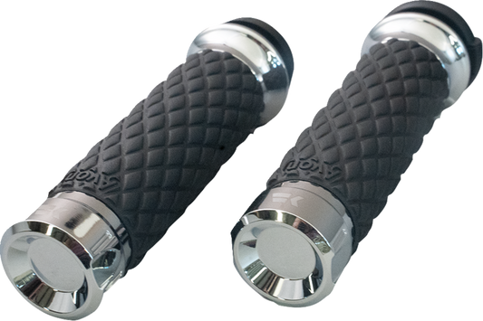Khrome Werks Klassic Contour TBW Hand Grips fits 2008-24 Harley Touring Softail