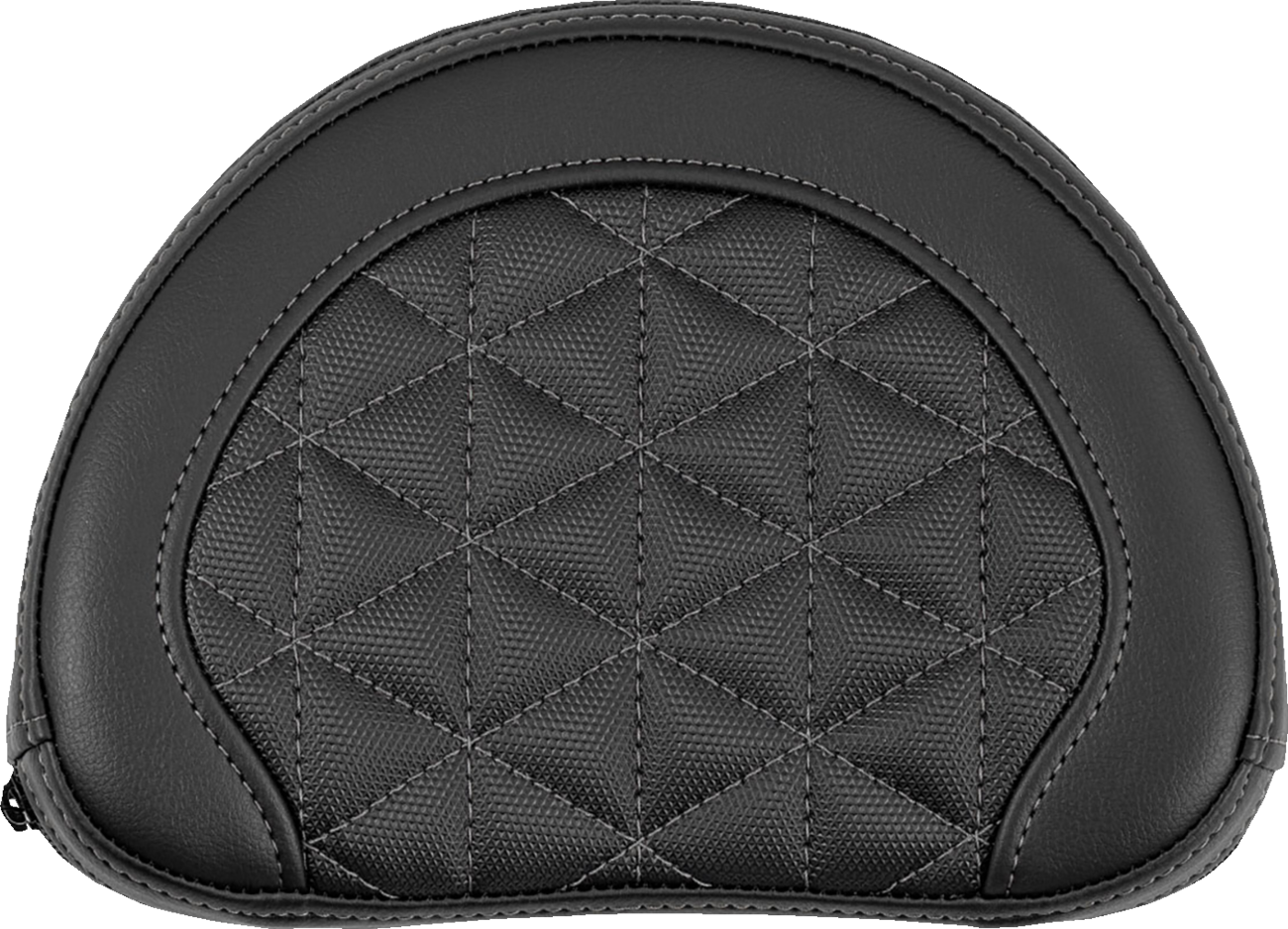 Saddlemen Contour Gray Tri Gripper Stitch Sissy Bar Backrest Pad for Harley