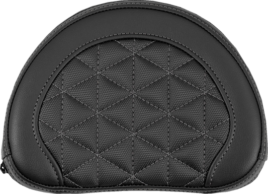 Saddlemen Contour Gray Tri Gripper Stitch Sissy Bar Backrest Pad for Harley