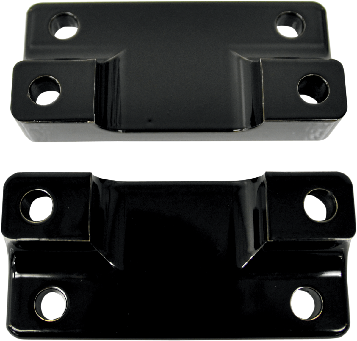 Drag Specialties Black Front Fender Adapters 80-13 Harley Touring FLHT FLHX FLT