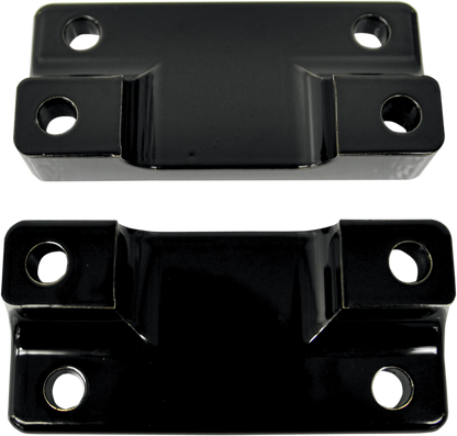 Drag Specialties Black Front Fender Adapters 80-13 Harley Touring FLHT FLHX FLT
