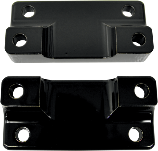 Drag Specialties Black Front Fender Adapters 80-13 Harley Touring FLHT FLHX FLT