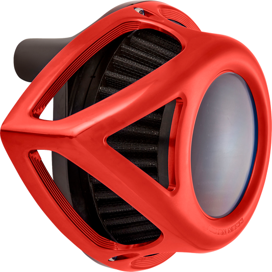 Arlen Ness Red Clear Tear Air Cleaner Kit for 2023-2024 Harley Road Street Glide