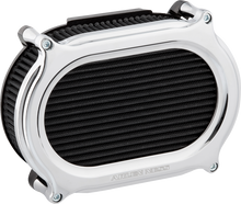 Arlen Ness Stage II Silver Oval Air Filter Cleaner Kit 2017-2025 Harley Davidson