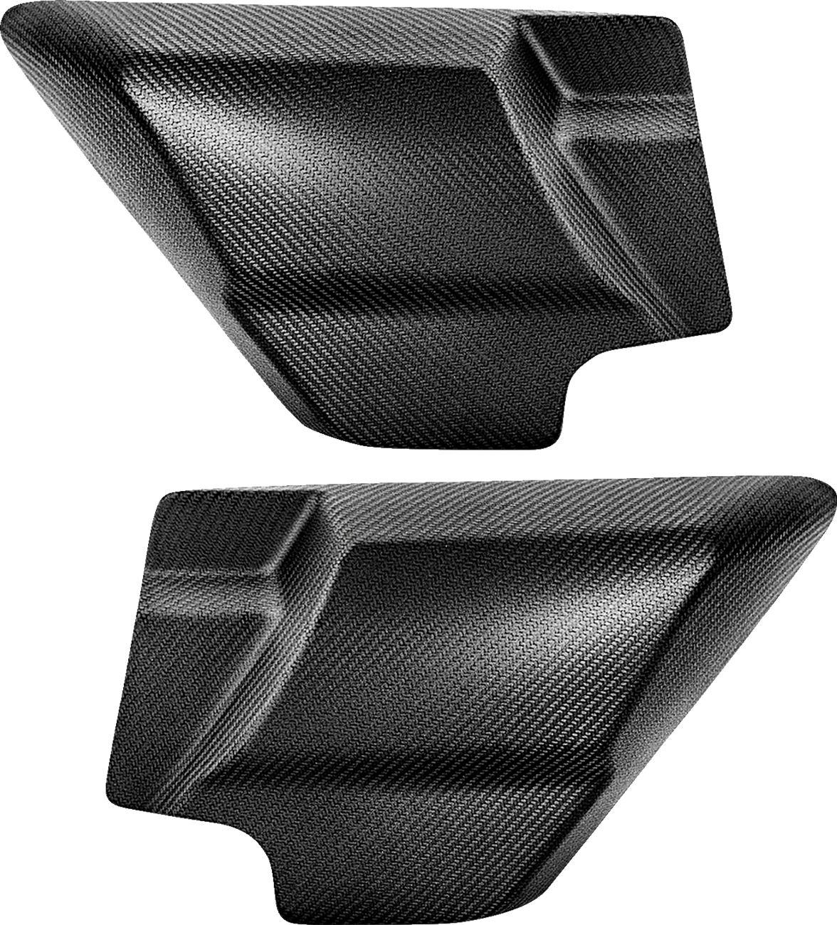 Saddlemen Carbon Fiber Matte Side Covers fits 2009-2024 Harley Touring FLTR FLHR