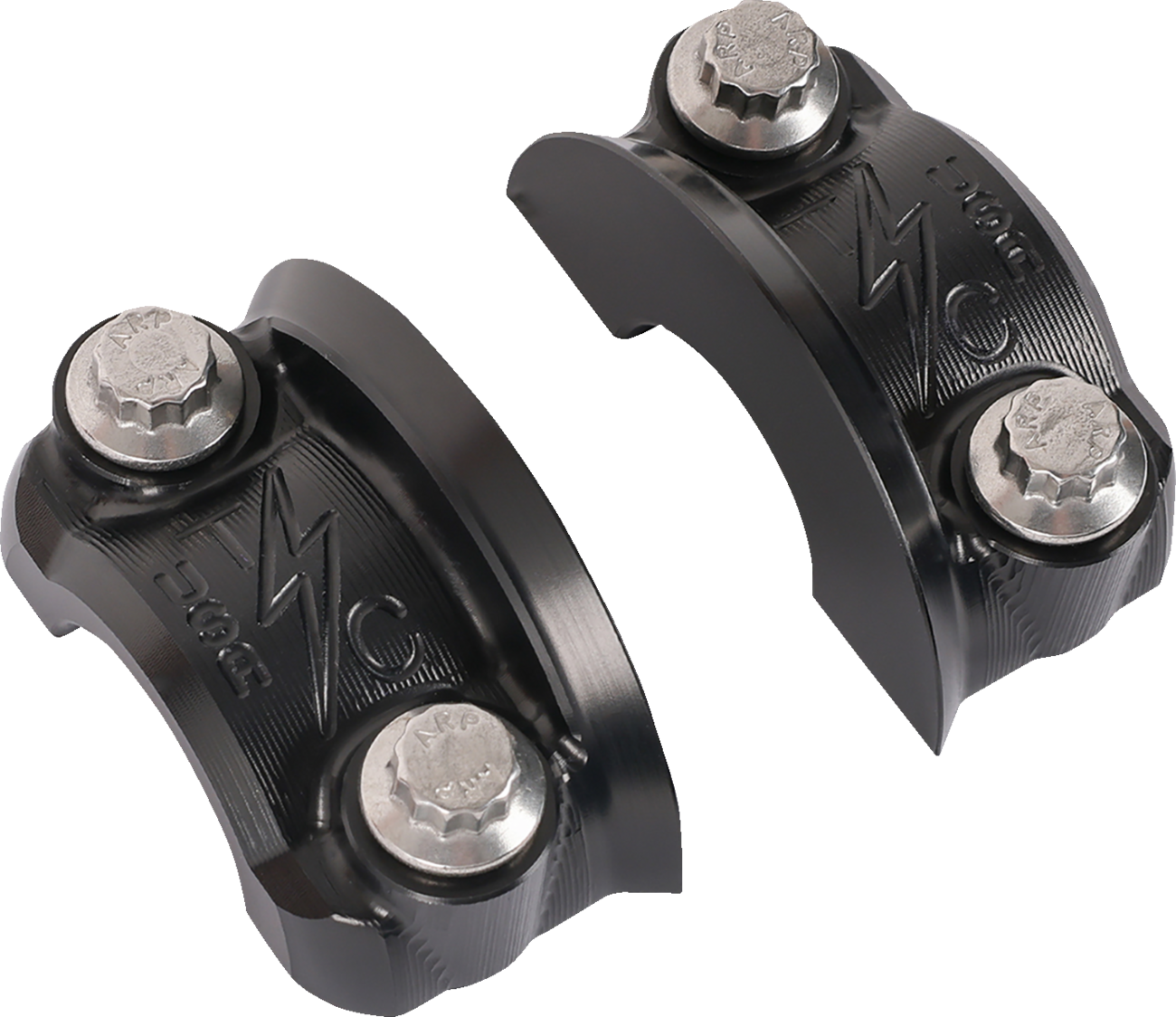 Thrashin Speedway Black 1" Handlebar Clutch Brake Perch Clamp Kit for Harley