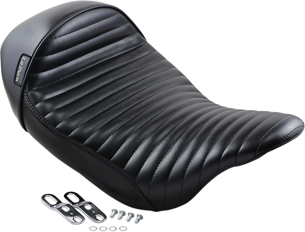 Le Pera Stubs Cafe Pleated Solo Seat fits 2008-2024 Harley Touring LK-427PT