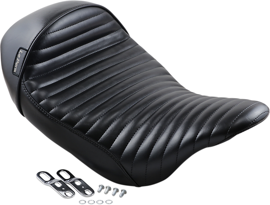 Le Pera Stubs Cafe Pleated Solo Seat fits 2008-2024 Harley Touring LK-427PT