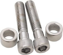 Drag Specialties Chrome Handlebar Clamp Screws & Spacers fits Harley Davidson