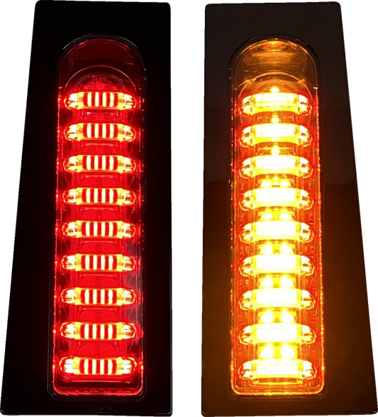 Custom Dynamics Gloss Black Probeam LED Fillerz Lights 2014-2023 Harley Touring