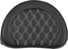 Saddlemen Contour Silver Carbon Honeycomb Sissy Bar Backrest Pad for Harley