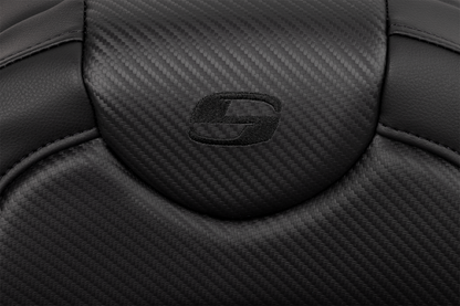 Saddlemen Roadsofa Carbon Fiber Extended Gel Seat for 2008-2025 Harley Touring