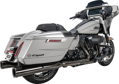 Vance & Hines Hi-Output Dark Chrome Slip On Mufflers for 2017-25 Harley Touring