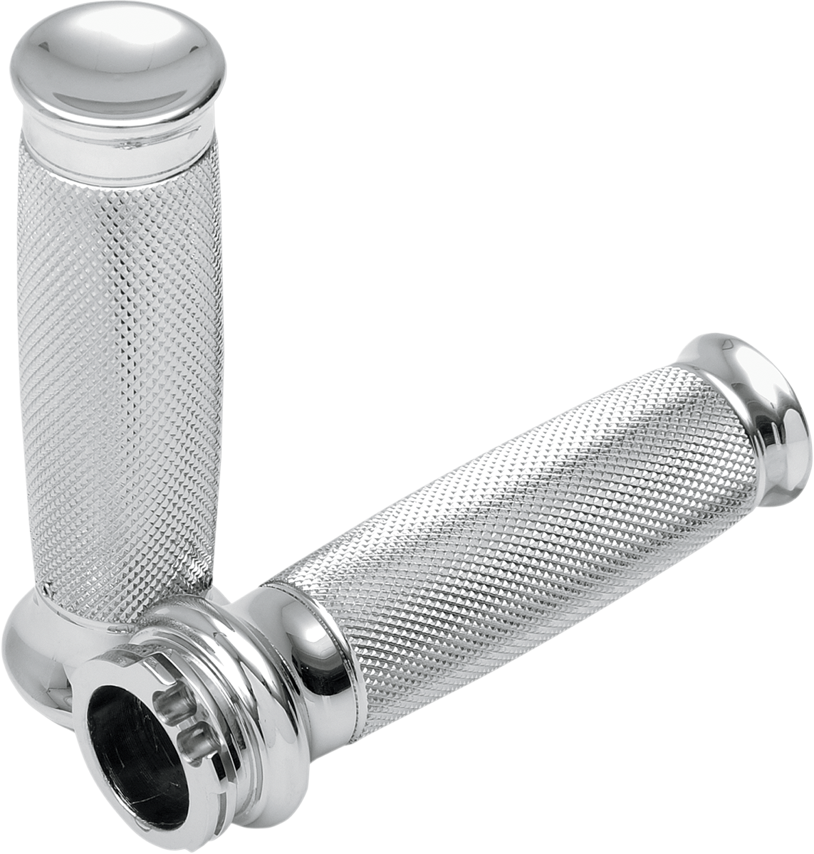 Todds Cycle Vice Chrome 1" Handlebar Hand Grips 1980-2022 Harley Softail Touring