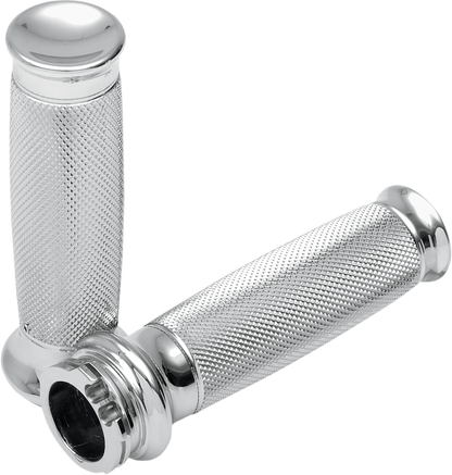 Todds Cycle Vice Chrome 1" Handlebar Hand Grips 1980-2022 Harley Softail Touring
