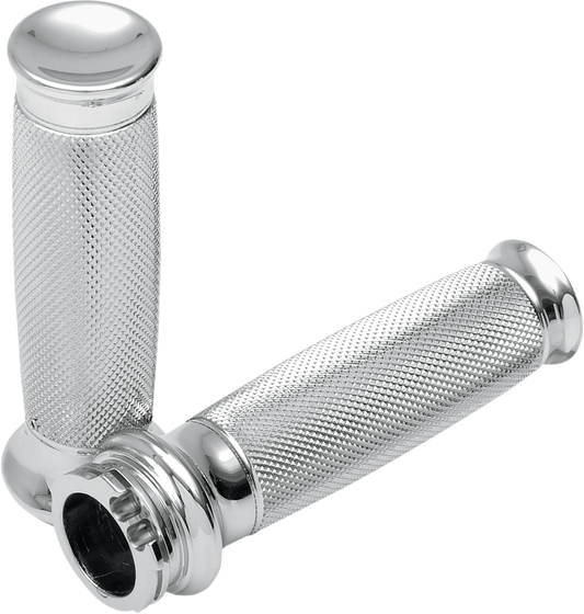 Todds Cycle Vice Chrome 1" Handlebar Hand Grips 1980-2022 Harley Softail Touring