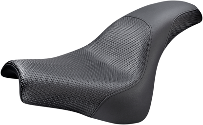Saddlemen Profiler Basket-weave Seat fits 2018-2023 Harley Fat Bob FXFB FXFBS