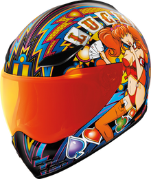 Icon Domain Lucky Lid 4 Unisex Adult Motorcycle street Riding Full Face Helmet