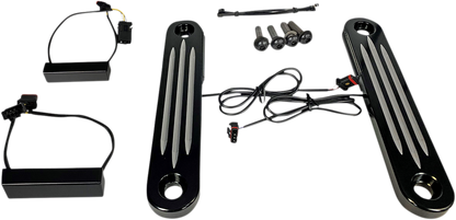 Custom Dynamics Chrome LED Light Strips Turn Signals 2014-2021 Harley Touring