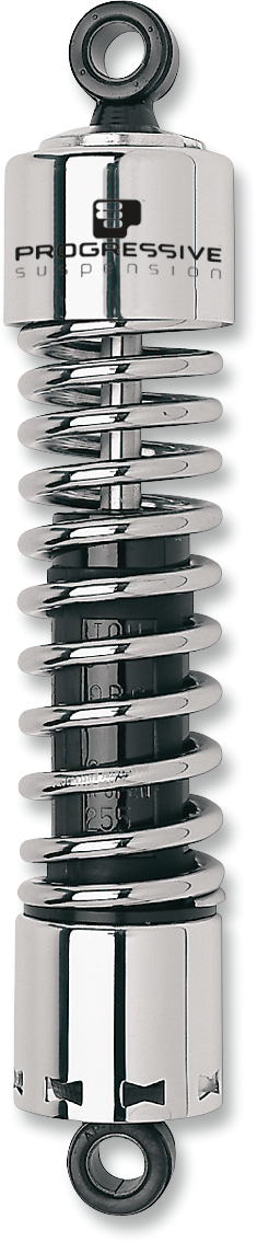 Progressive 412 Standard 13" Chrome Rear Shocks for 1977-03 Harley Sportster FXR