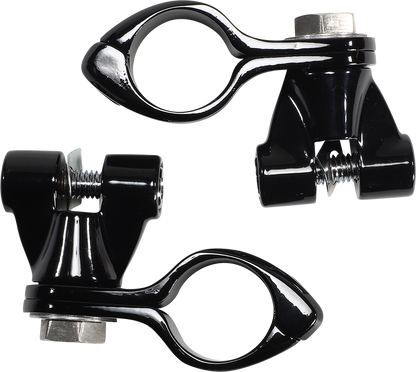Ciro Engine Guard Standard Highway Peg 1.25" Mounting Clamp Kit for Harley