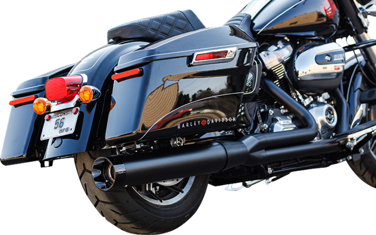 S&S Sidewinder 2-1 Black Exhaust System fits 2017-2024 Harley Touring 550-0759