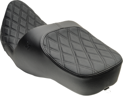 Slyfox Chariot Double Diamond Stitch Seat for 2023-2026 Harley Road Street Glide