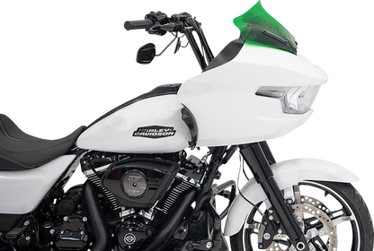 Klock Werks Kolor Flare 10" Green Windshield for 2023-25 Harley Road Glide FLTR
