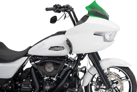 Klock Werks Kolor Flare 10" Green Windshield for 2023-25 Harley Road Glide FLTR