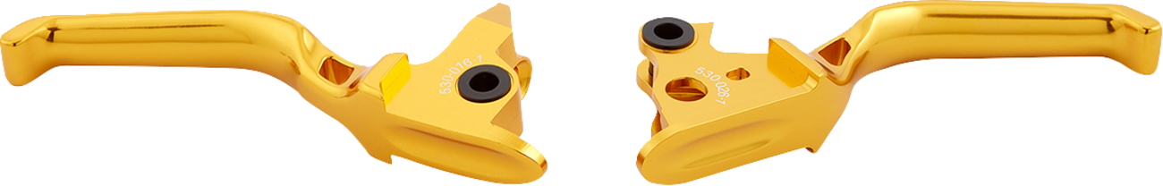 Arlen Ness Method Gold Lever Set fits 1996-2017 Harley Touring Softail Dyna XL
