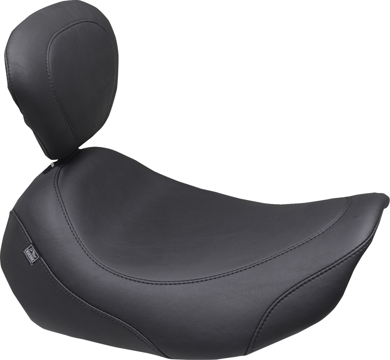 Mustang Wide Tripper Smooth Solo Seat & Backrest fits 2023-2026 Harley Touring