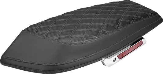 Saddlemen Carbon Gray Lattice Saddlebag Lid Covers for 2023-2026 Harley Touring