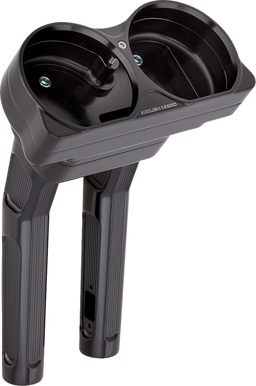 Arlen Ness Method 10" Black Kickback Handlebar Riser for 2015-2025 Road Glide