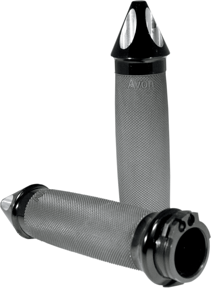 Avon Spike 1" Cable Handlebar Grips for 1980-2022 Harley Davidson