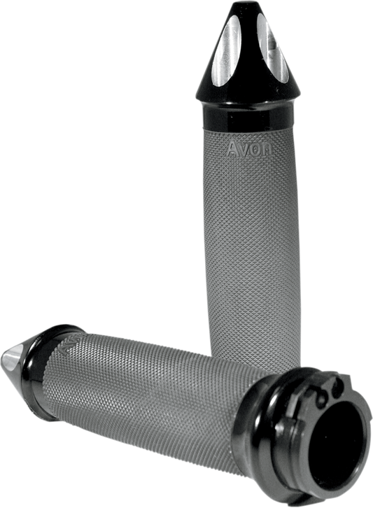 Avon Spike 1" Cable Handlebar Grips for 1980-2022 Harley Davidson