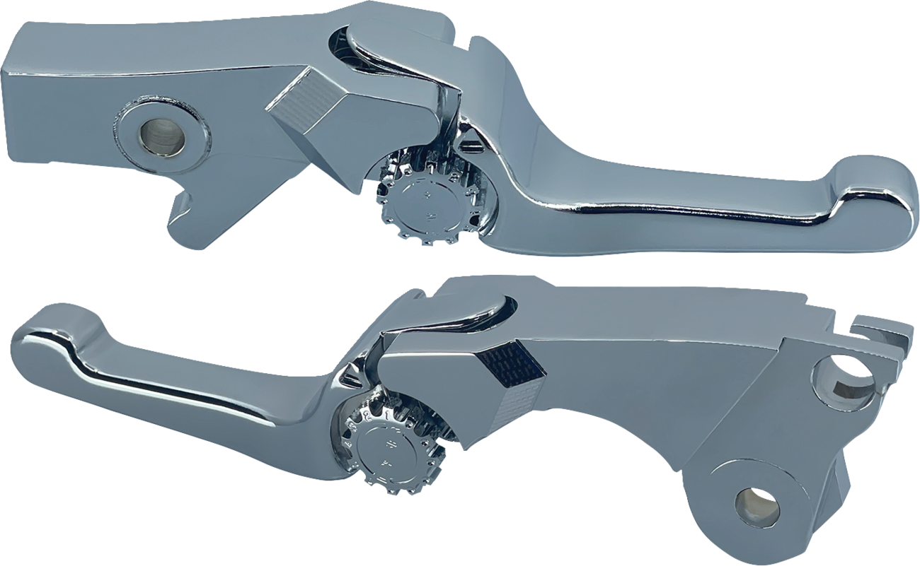 PSR Anthem Adjustable Chrome Clutch Brake Lever Set for 2022-2024 Indian Chief
