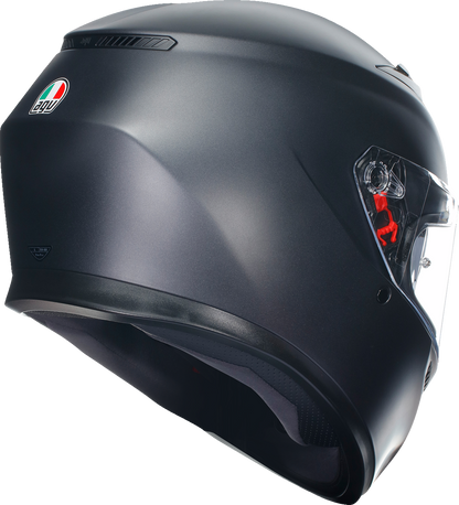 AGV K3 Mono Matte Black Unisex Adult Motorcycle Street Race Full Face Helmet