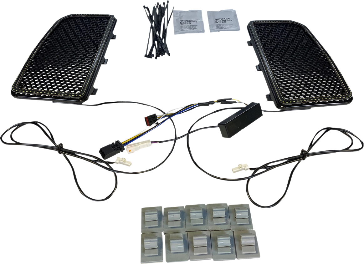 Custom Dynamics LED Lower Fairing Vent Light Inserts fits 2014-24 Harley Touring
