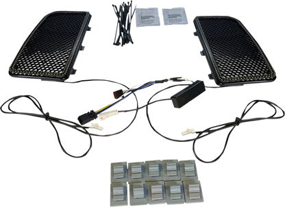 Custom Dynamics LED Lower Fairing Vent Light Inserts fits 2014-24 Harley Touring